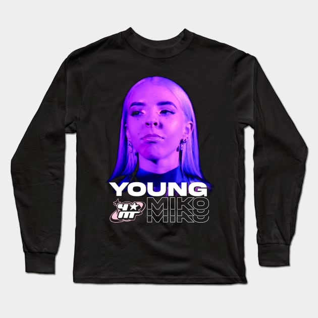 YOUNG MIKO Long Sleeve T-Shirt by Kurasaki